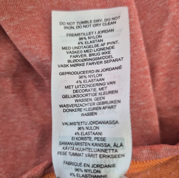 Gymshark Seamless Racerback Tank Top Womens Medium Coral Workout Gym Yoga - Picture 8 of 8